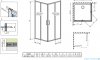 Radaway Premium Pro Black Kdd  kabina 90x100cm czarny mat/szkło przejrzyste 1017090-54-01L/1017100-54-01R